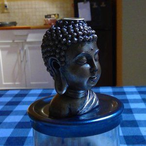 Buddha head incense holder